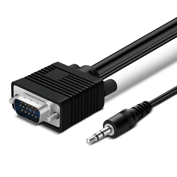 with 3.5mm Stereo Audio Monitor Cable 10ft VGA SVGA Monitor Cable with Audio 10 Feet 3 Meters 3M HD15 Male to Male with 3.5mm Stereo Audio Monitor Cable 10ft VGA SVGA Monitor Cable with Audio 10 Feet 3 Meters 3M HD15 Male to Male
